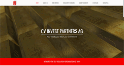 Desktop Screenshot of cv-invest.ch