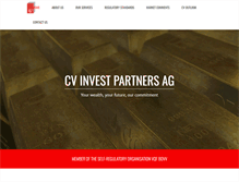 Tablet Screenshot of cv-invest.ch